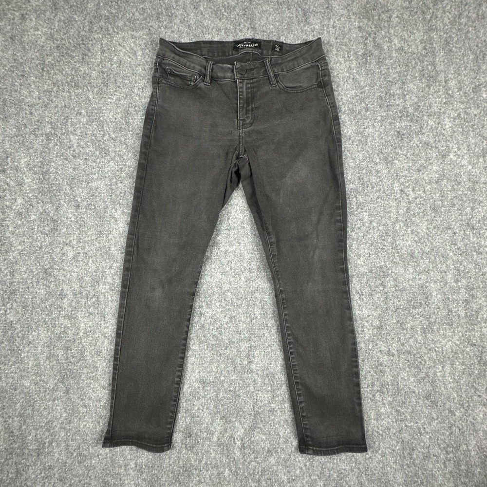 Lucky Brand Jeans Women's Size 4/27 Faded Black Lolita Skinny Ankle